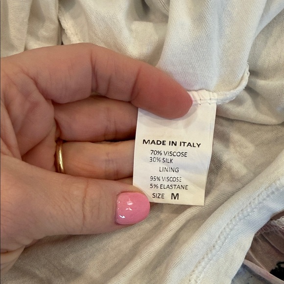 NWT Elegant Floral midi/maxi silk blend Dress - Picture 8 of 11